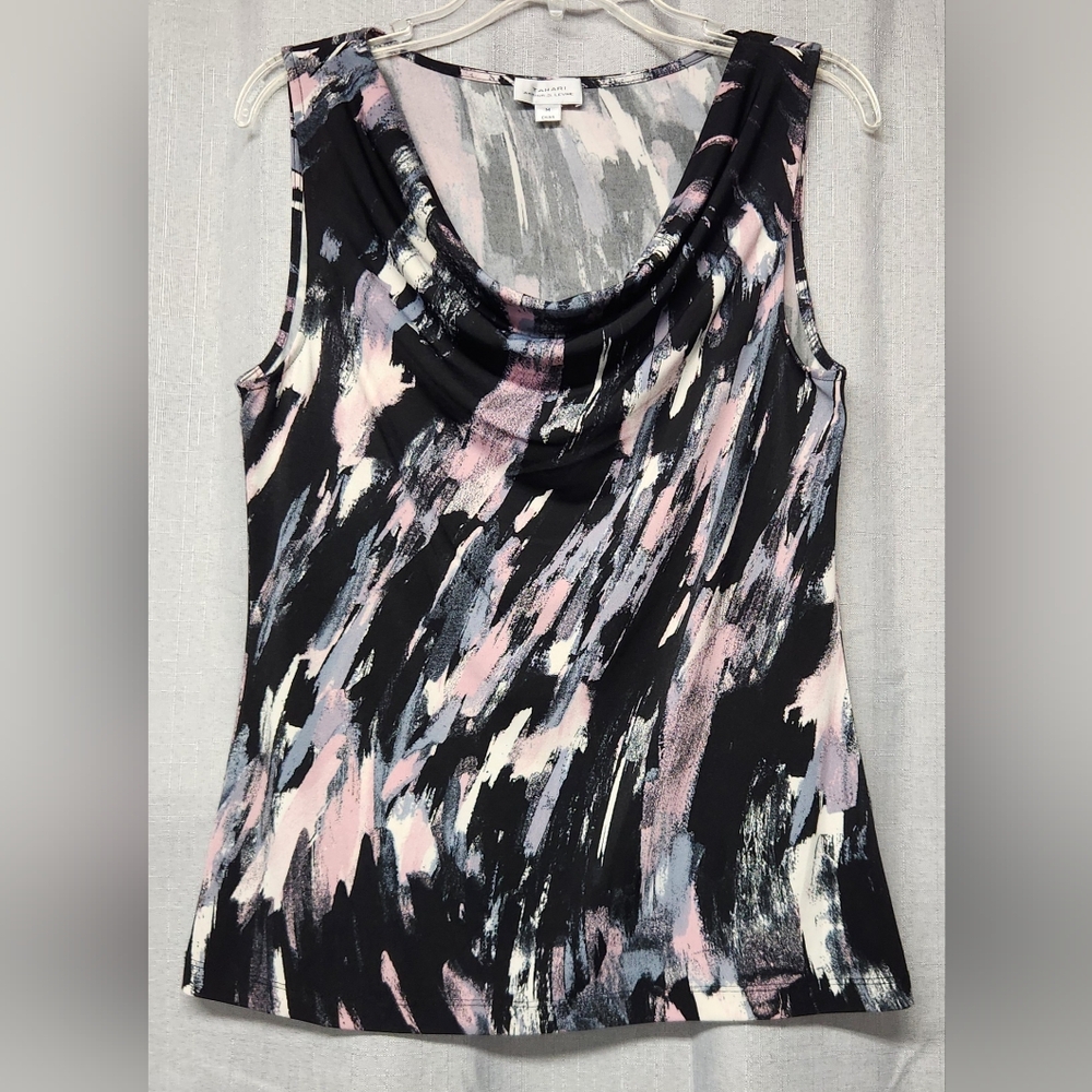 TAHARI (ASL) Sleeveless Blouse - Women's M Medium